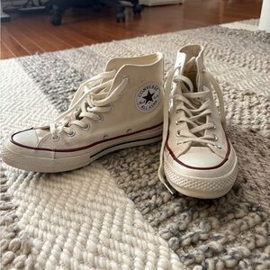 Converse All Star High-Tops in Off-White size 8